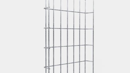 Cable duct height 110 cm, depth 5 cm, mesh size 5 x 10 cm