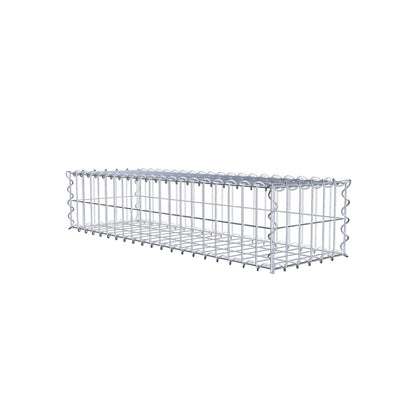 Gabbione 100 cm x 20 cm x 30 cm (L x H x P), maglia 5 cm x 10 cm, spirale