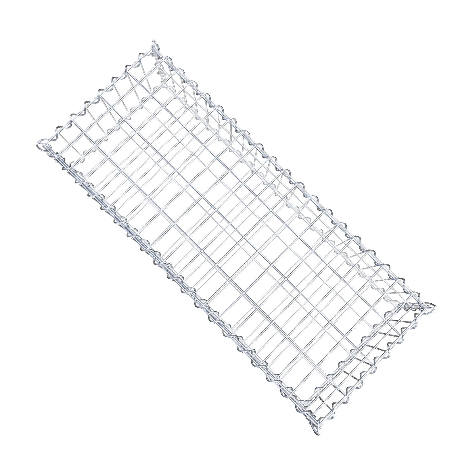 Gabion 100 cm x 20 cm x 40 cm (L x H x D), maskstorlek 5 cm x 10 cm, spiral