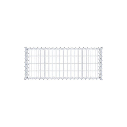 Schanskorf 100 cm x 20 cm x 40 cm (L x H x D), maaswijdte 5 cm x 10 cm, spiraalvormig