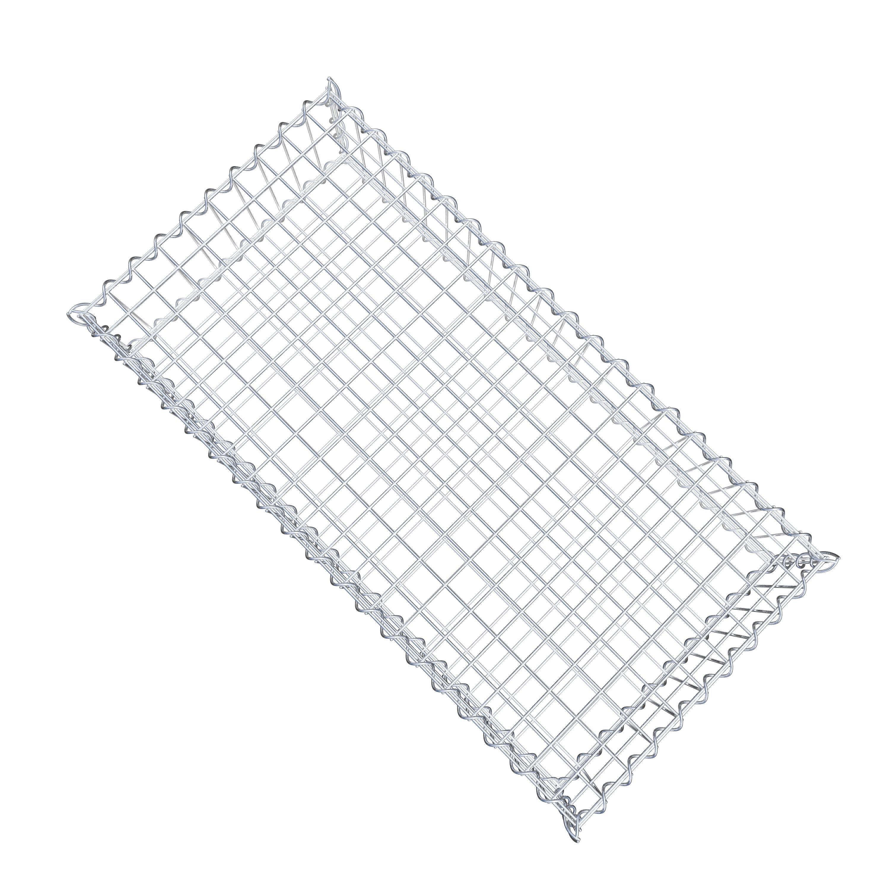 Gabion 100 cm x 20 cm x 50 cm (L x H x D), mesh size 5 cm x 10 cm, spiral