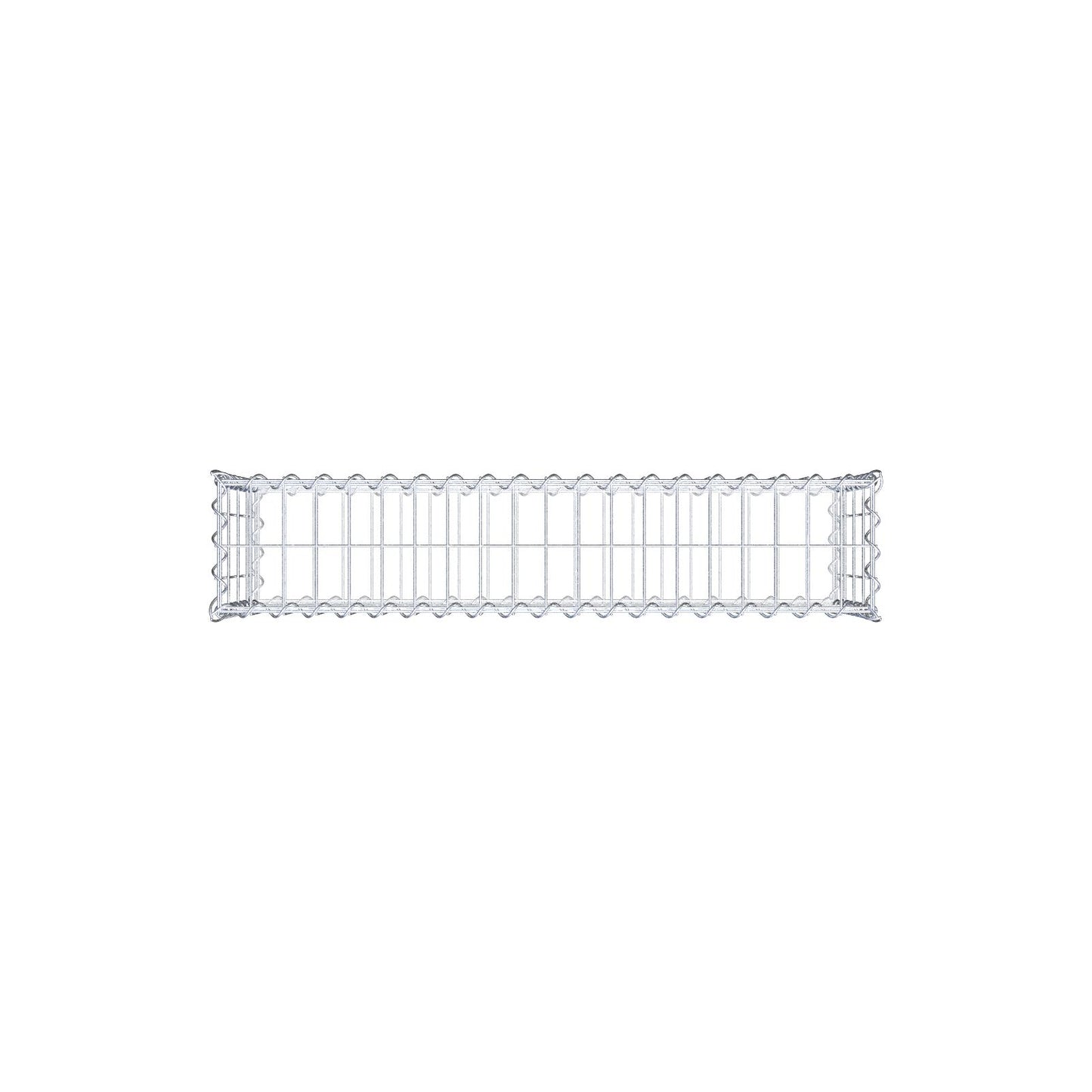 Gabione 100 cm x 40 cm x 20 cm (L x H x T), Maschenweite 5 cm x 10 cm, Spirale