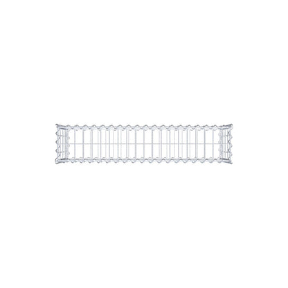 Gabione 100 cm x 40 cm x 20 cm (L x H x T), Maschenweite 5 cm x 10 cm, Spirale