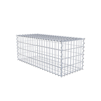 Gabione 100 cm x 40 cm x 40 cm (L x H x T), Maschenweite 5 cm x 10 cm, Spirale