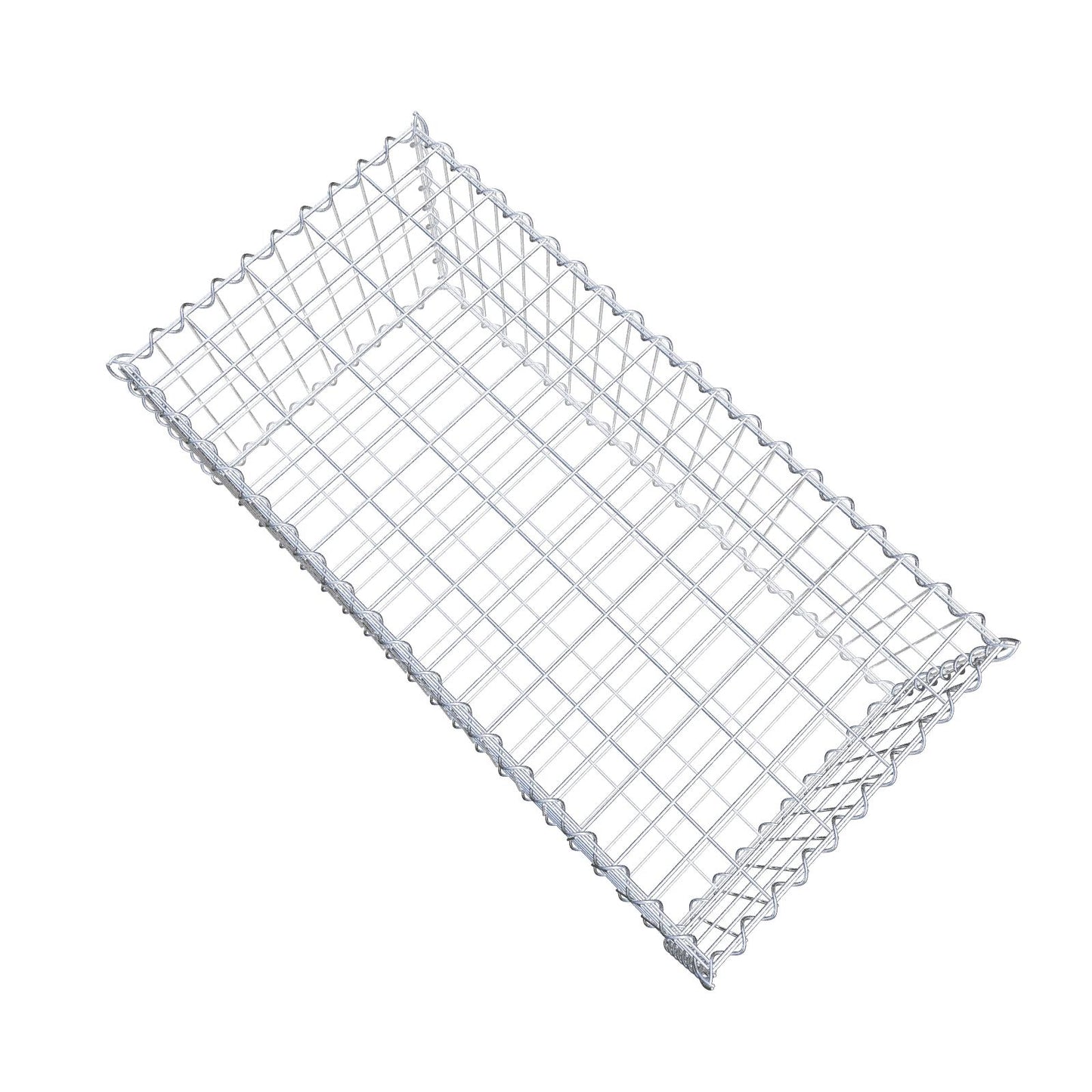 Gabione 100 cm x 40 cm x 50 cm (L x H x T), Maschenweite 5 cm x 10 cm, Spirale