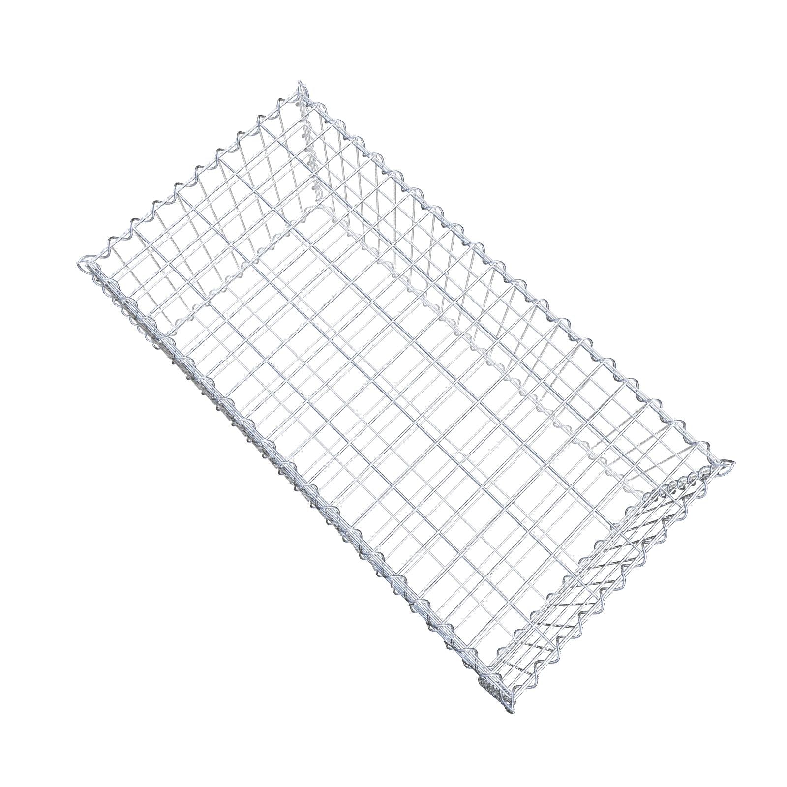 Gabion 100 cm x 40 cm x 50 cm (L x H x D), maskestørrelse 5 cm x 10 cm, spiral