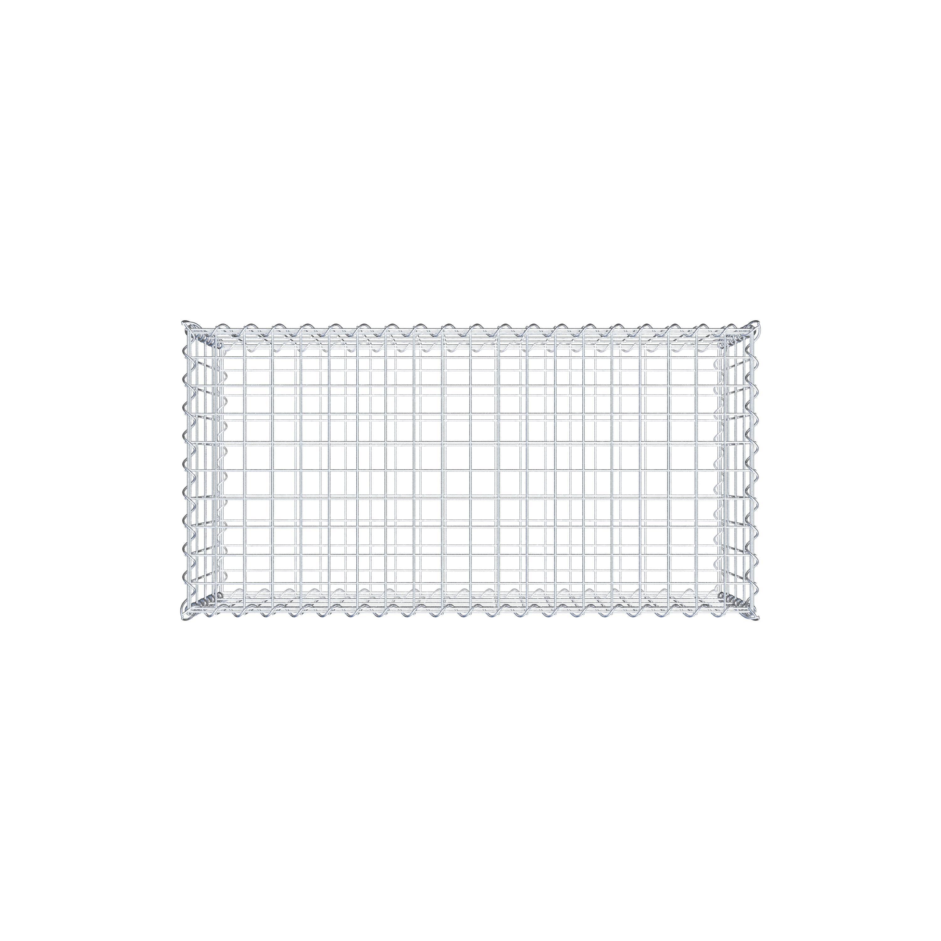 Gabion 100 cm x 40 cm x 50 cm (L x H x D), maskestørrelse 5 cm x 10 cm, spiral