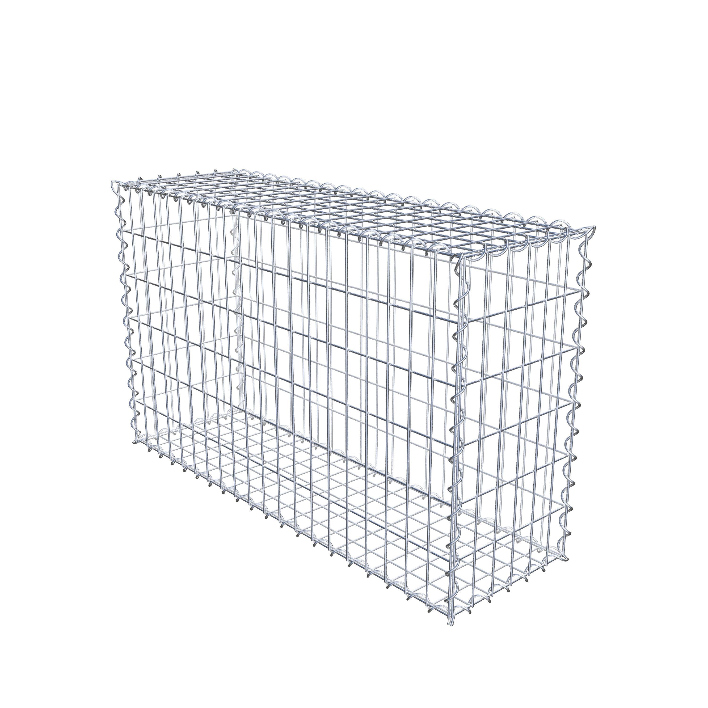 Gabion 100 cm x 60 cm x 30 cm (L x H x D), mesh size 5 cm x 10 cm, spiral