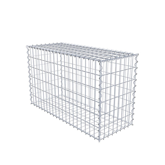 Gabion 100 cm x 60 cm x 40 cm (L x H x D), mesh size 5 cm x 10 cm, spiral