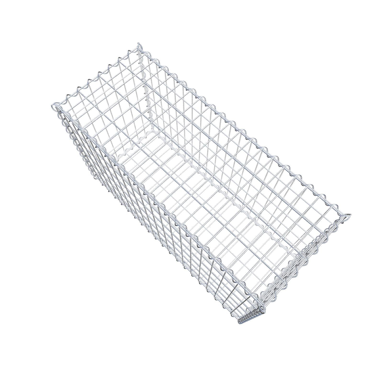 Gabione 100 cm x 60 cm x 40 cm (L x H x T), Maschenweite 5 cm x 10 cm, Spirale