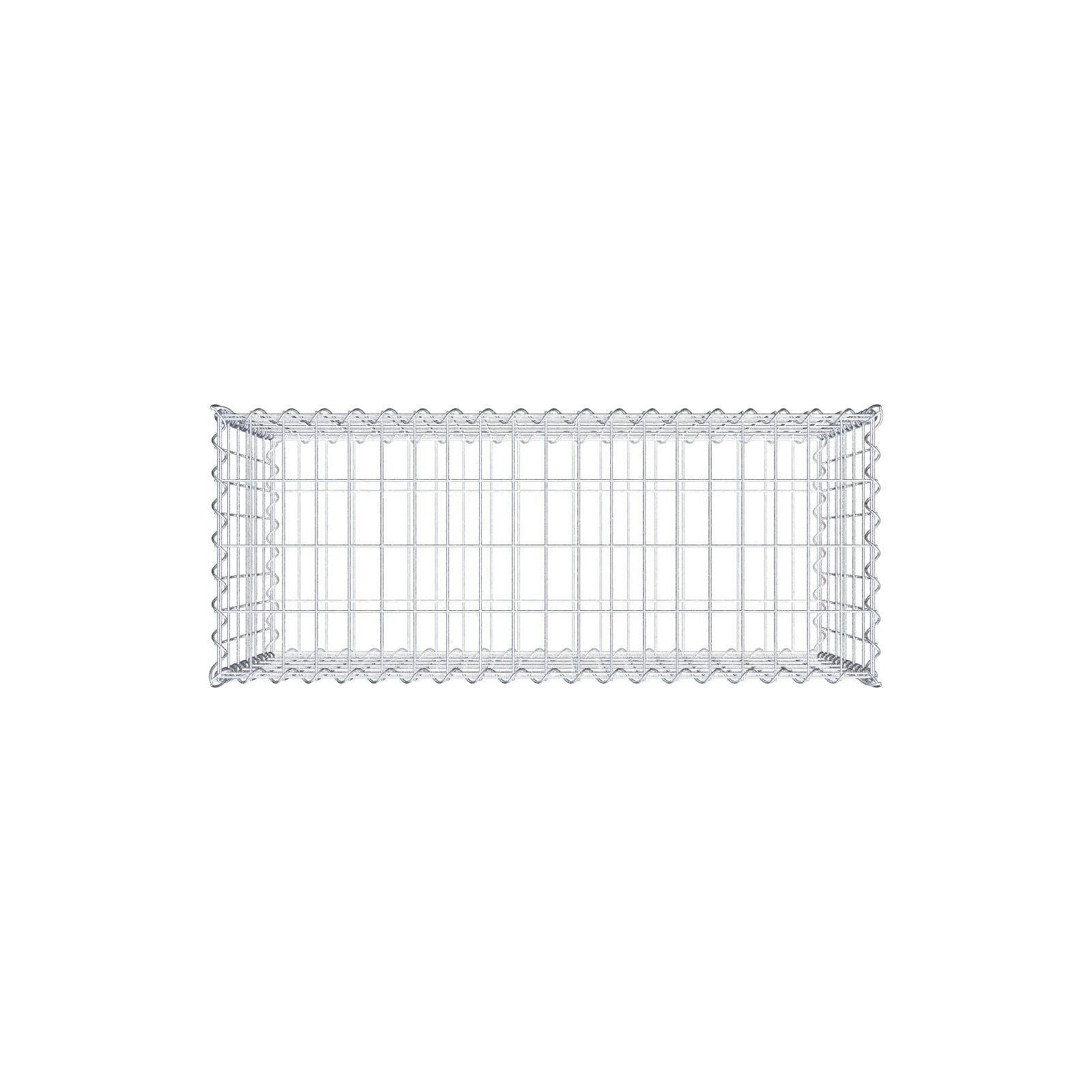 Gabione 100 cm x 60 cm x 40 cm (L x H x T), Maschenweite 5 cm x 10 cm, Spirale