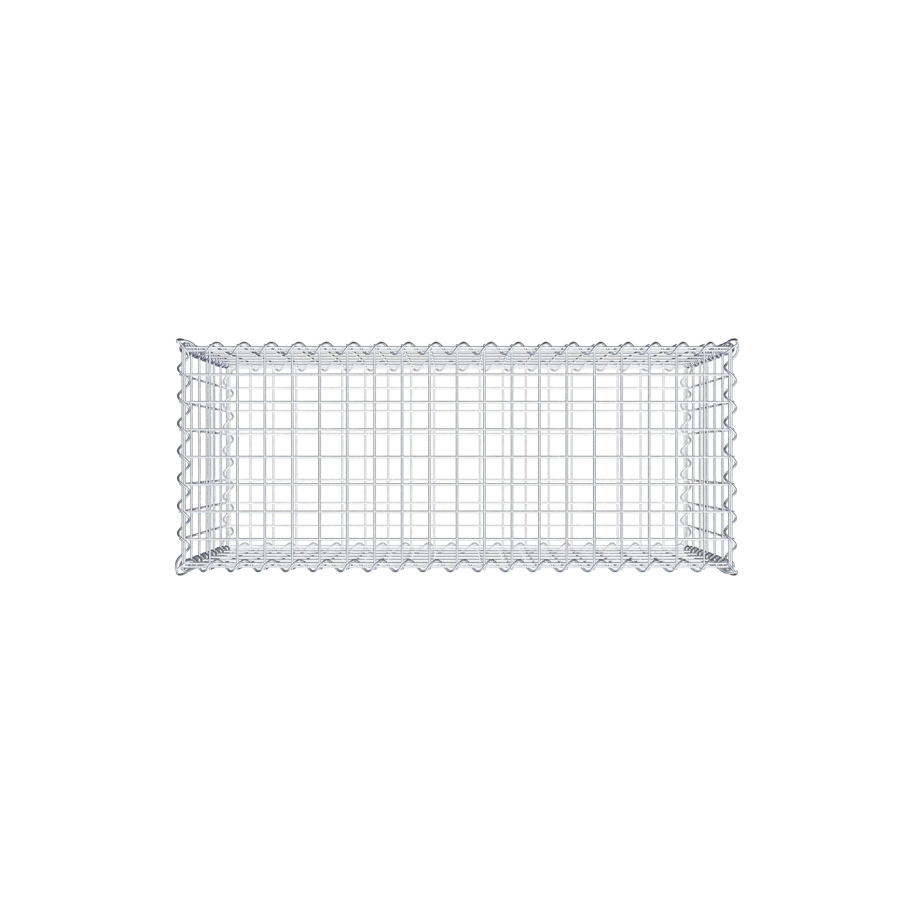 Gabion 100 cm x 60 cm x 40 cm (L x H x D), maskestørrelse 5 cm x 10 cm, spiral