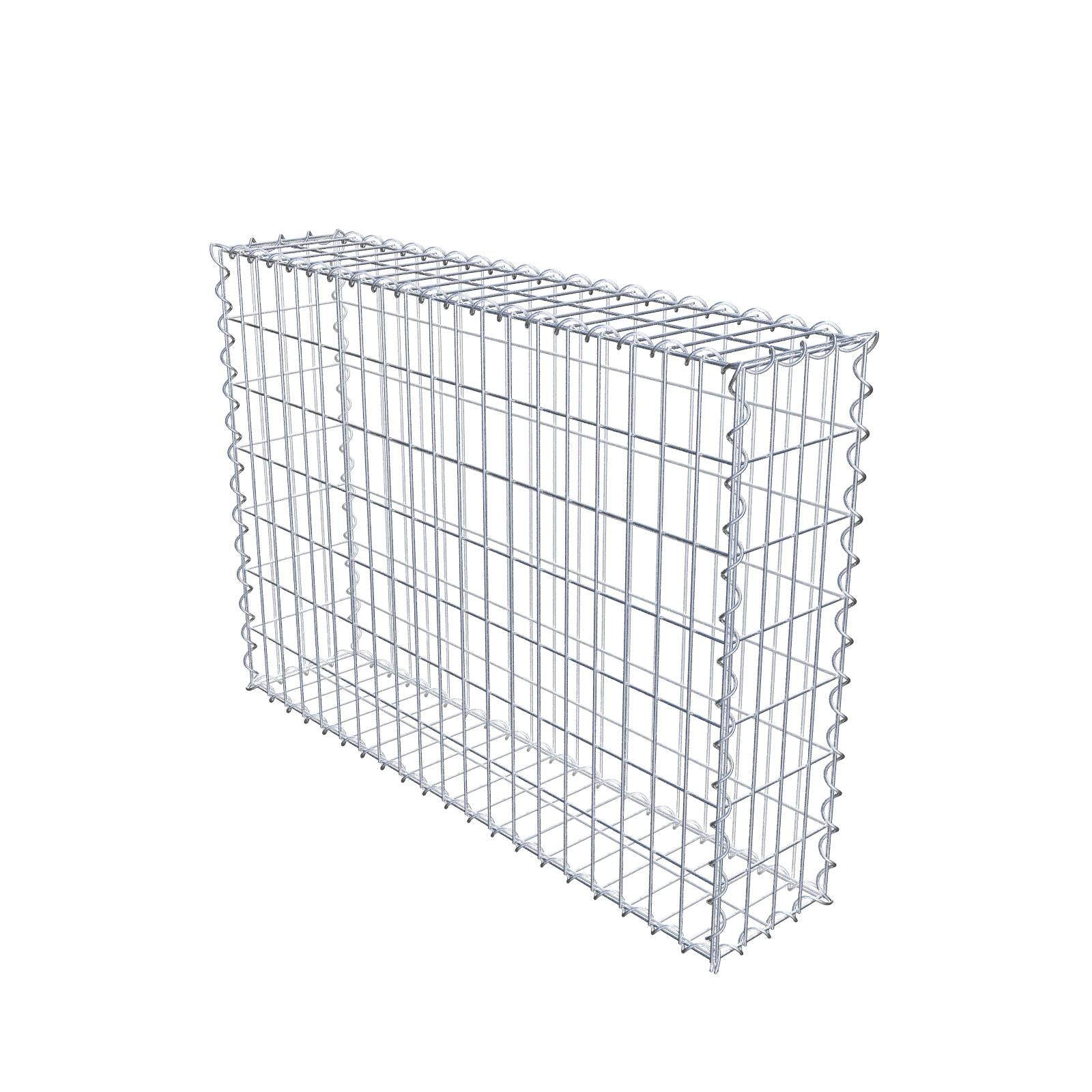 Gabion 100 cm x 70 cm x 20 cm (L x H x P), mailles 5 cm x 10 cm, spirale