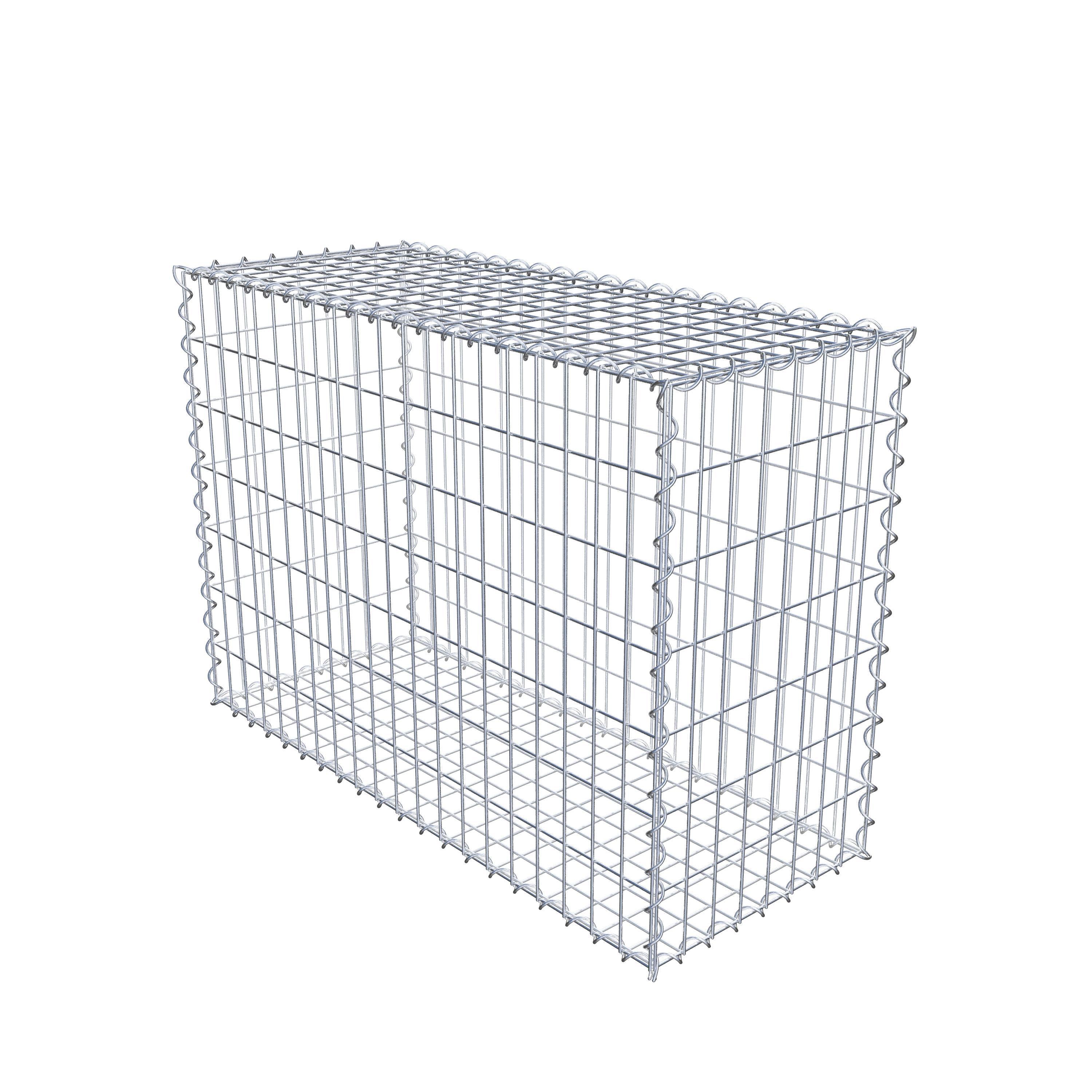 Gabion 100 cm x 70 cm x 40 cm (L x H x D), mesh size 5 cm x 10 cm, spiral