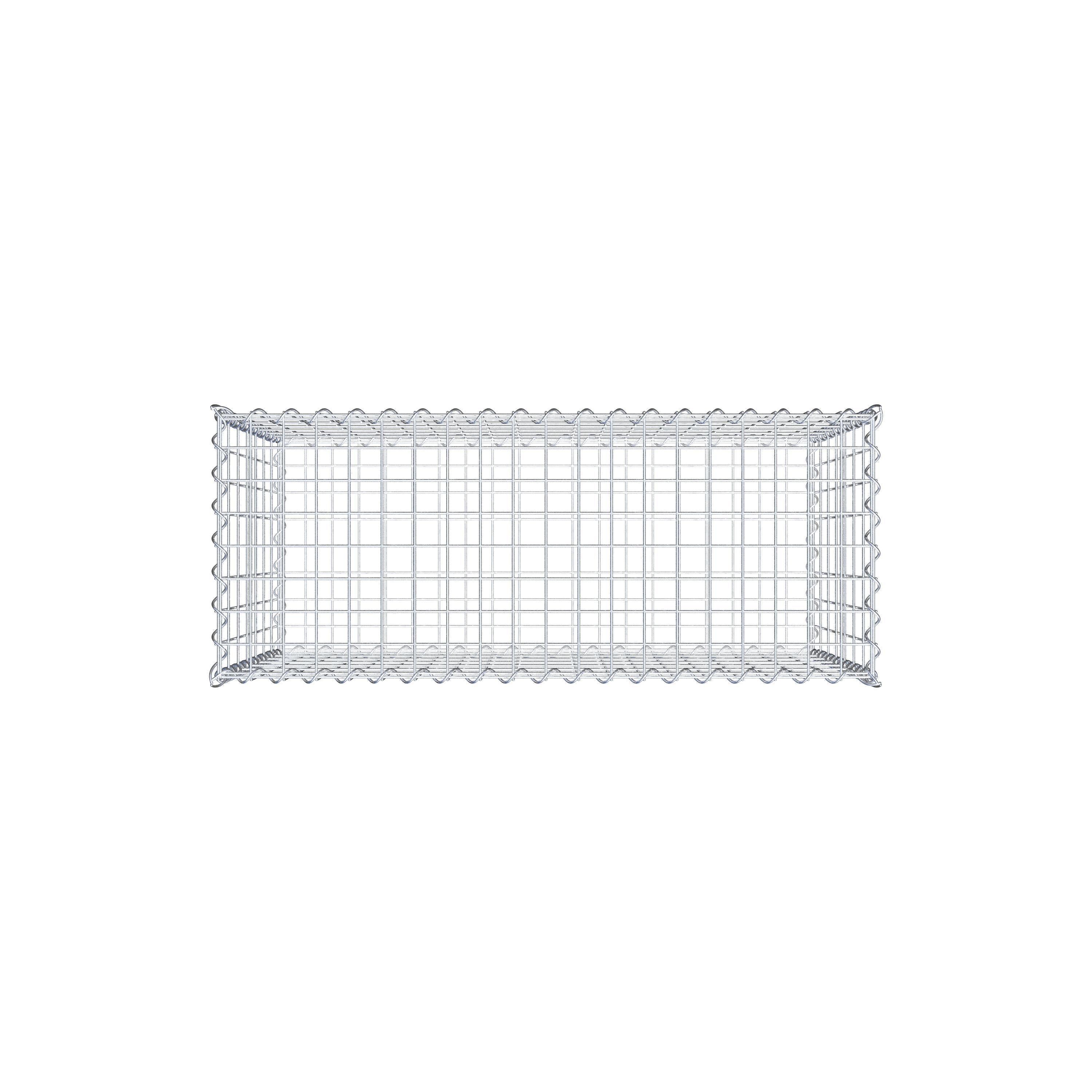 Gabion 100 cm x 70 cm x 40 cm (L x H x D), maskestørrelse 5 cm x 10 cm, spiral