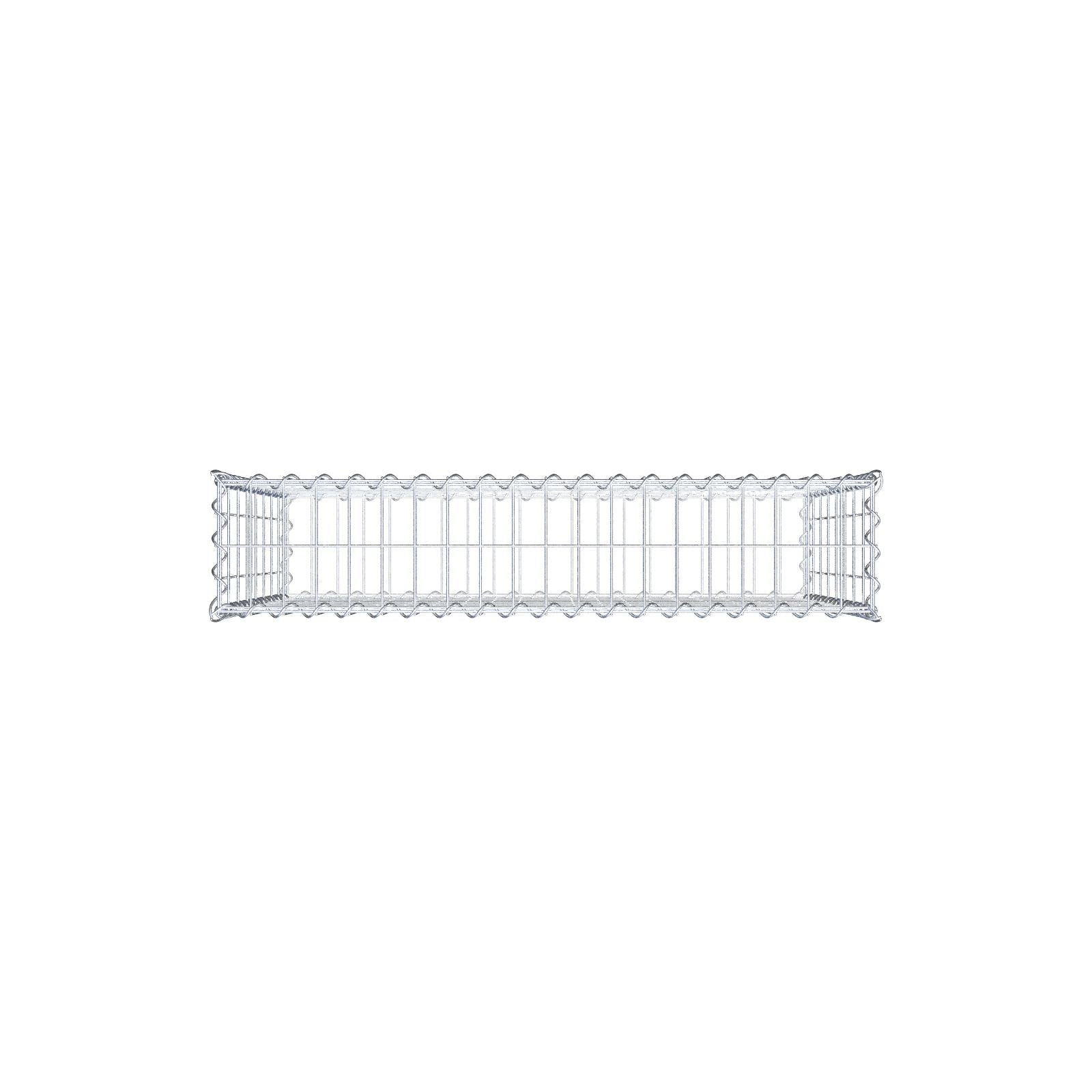 Gabion 100 cm x 80 cm x 20 cm (L x H x P), mailles 5 cm x 10 cm, spirale