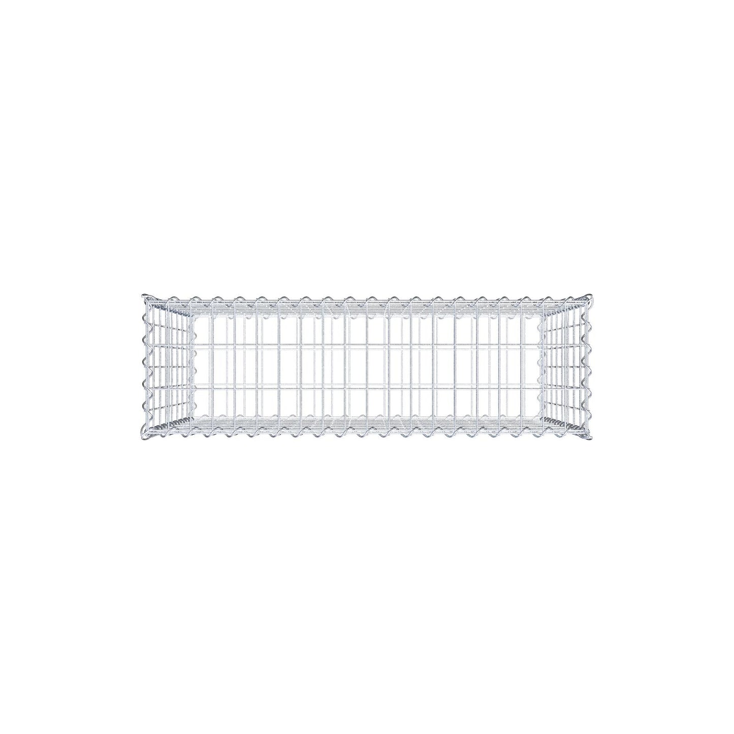 Gabione 100 cm x 80 cm x 30 cm (L x H x T), Maschenweite 5 cm x 10 cm, Spirale