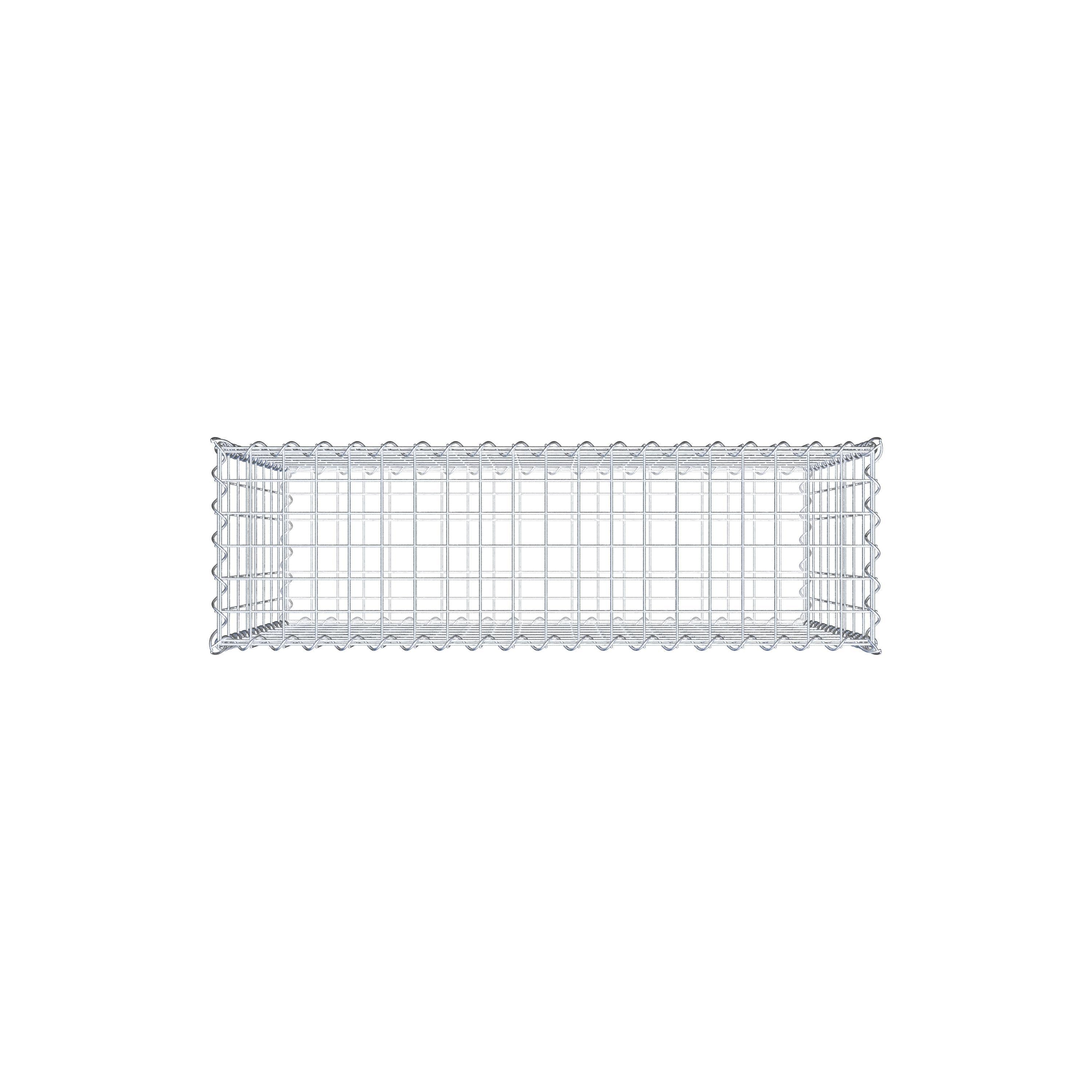 Gabion 100 cm x 80 cm x 30 cm (L x H x D), mesh size 5 cm x 10 cm, spiral