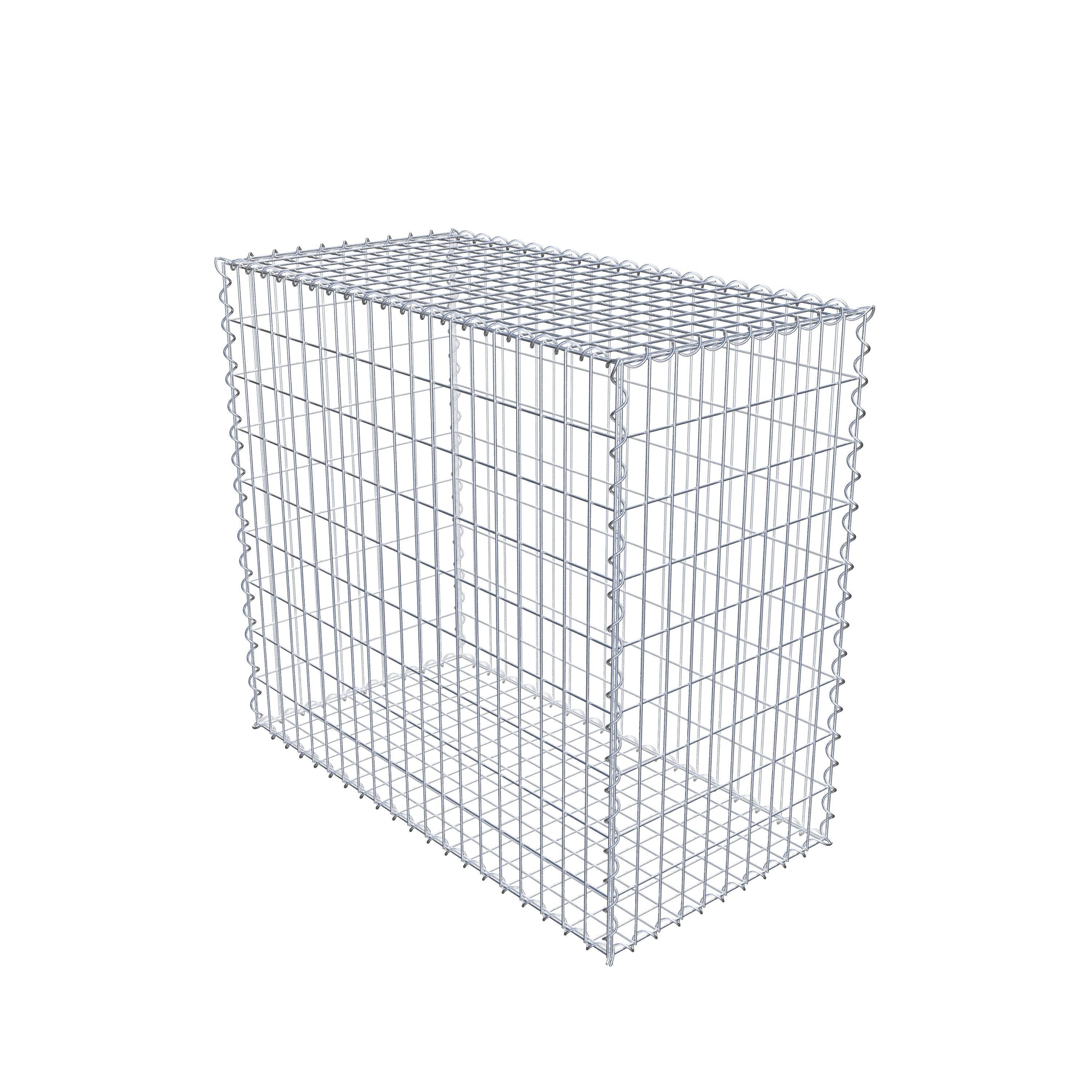 Gabion 100 cm x 90 cm x 50 cm (L x H x D), mesh size 5 cm x 10 cm, spiral