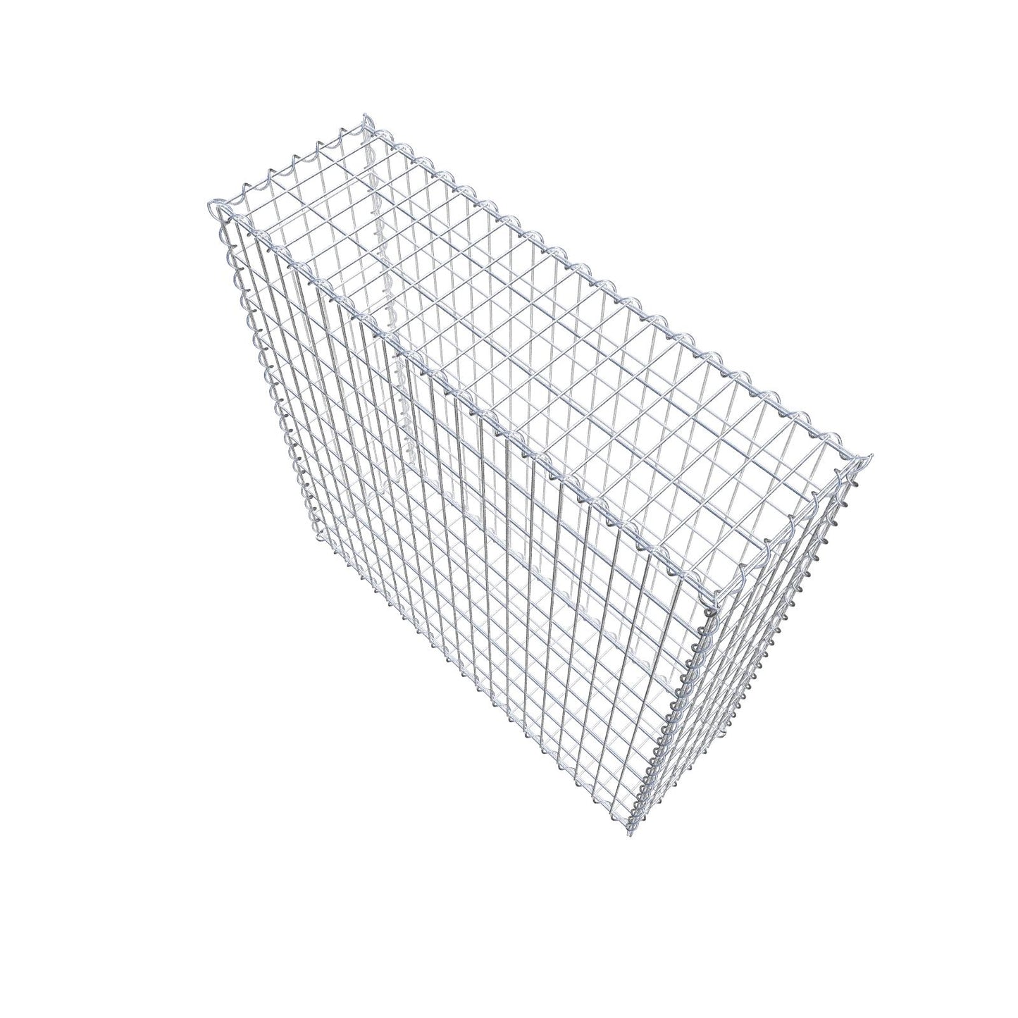 Gabion 100 cm x 100 cm x 30 cm (L x H x D), mesh size 5 cm x 10 cm, spiral