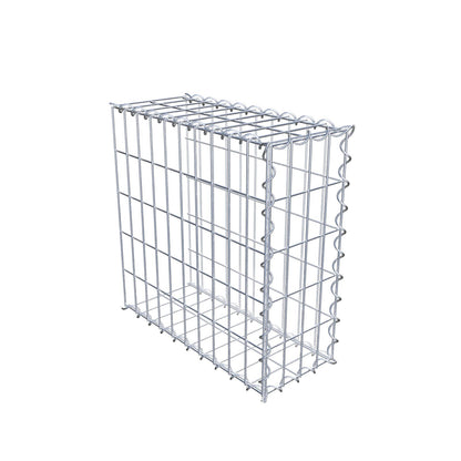 Aangegroeide schanskorf type 2 50 cm x 50 cm x 20 cm (L x H x D), maaswijdte 5 cm x 10 cm, spiraal