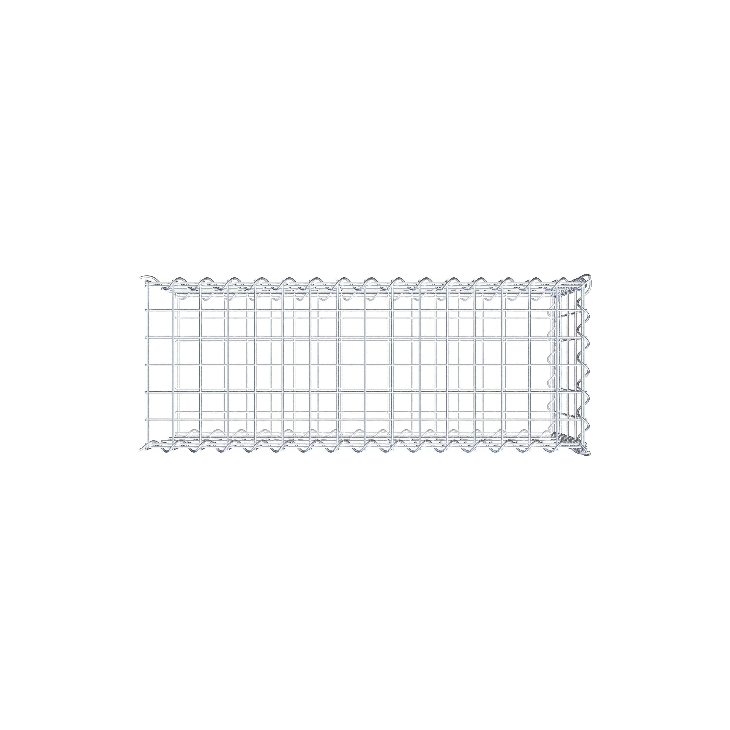 Grown-on gabion type 2 80 cm x 40 cm x 30 cm (L x H x D), mesh size 5 cm x 10 cm, spiral