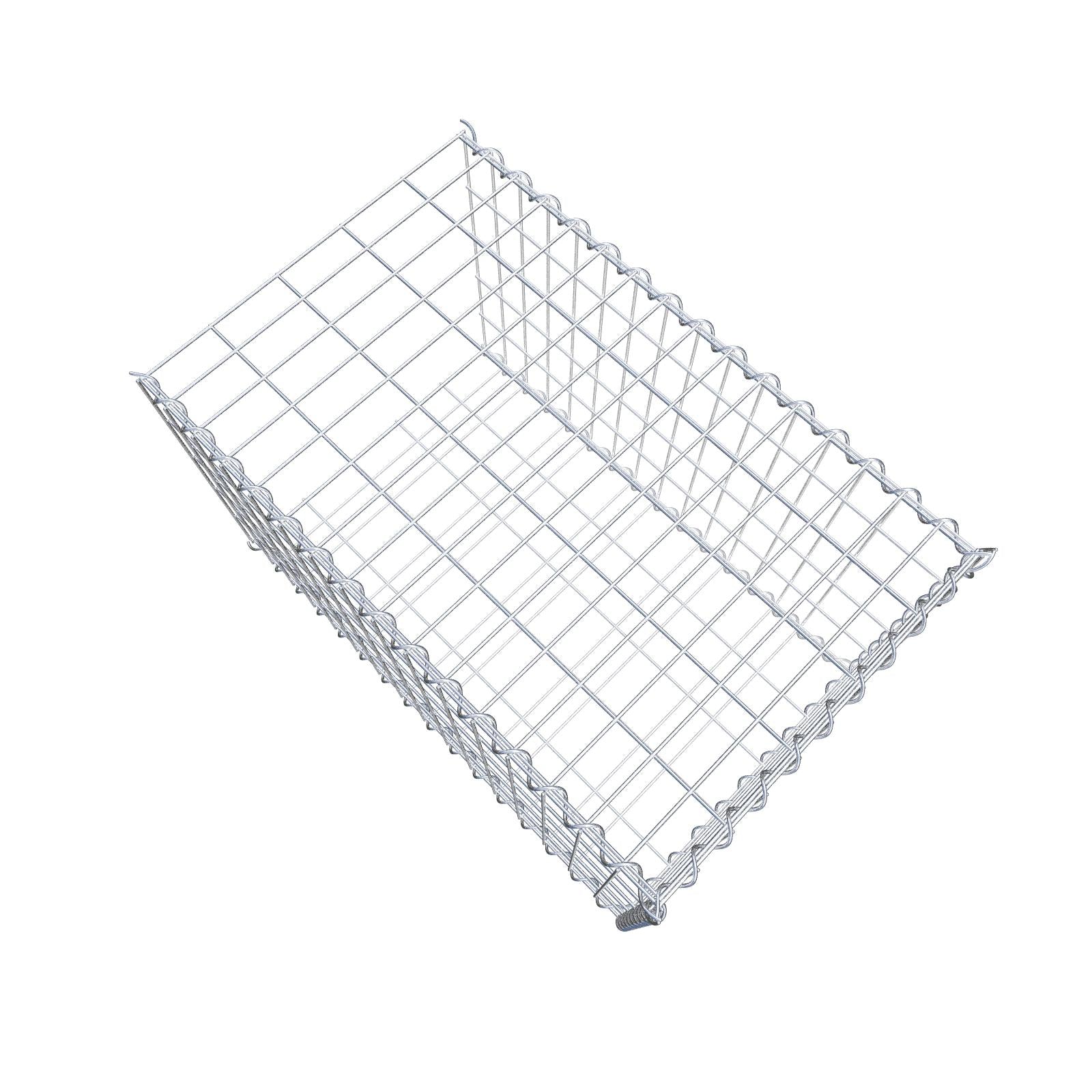 Anbaugabione Typ 2 80 cm x 50 cm x 50 cm (L x H x T), Maschenweite 5 cm x 10 cm, Spirale