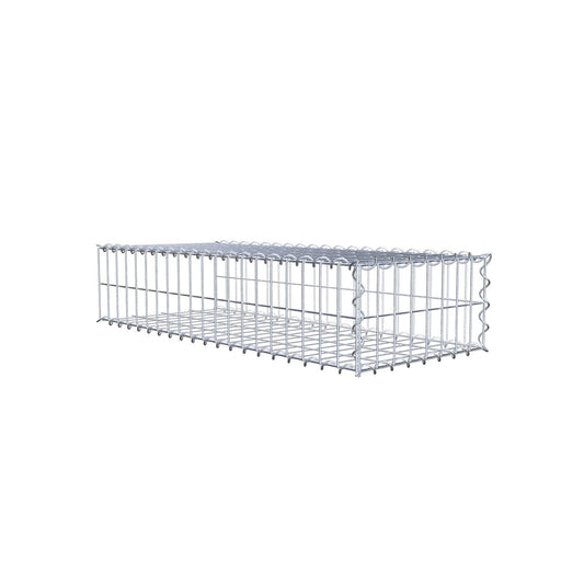 Add-on schanskorf type 2 100 cm x 20 cm x 40 cm (L x H x D), maaswijdte 5 cm x 10 cm, spiraalvormig