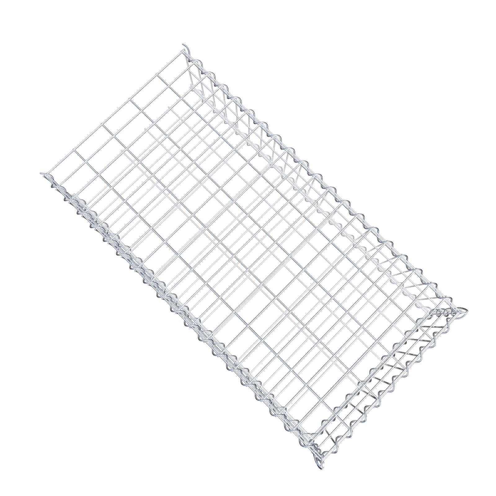 Anbaugabione Typ 2 100 cm x 20 cm x 50 cm (L x H x T), Maschenweite 5 cm x 10 cm, Spirale