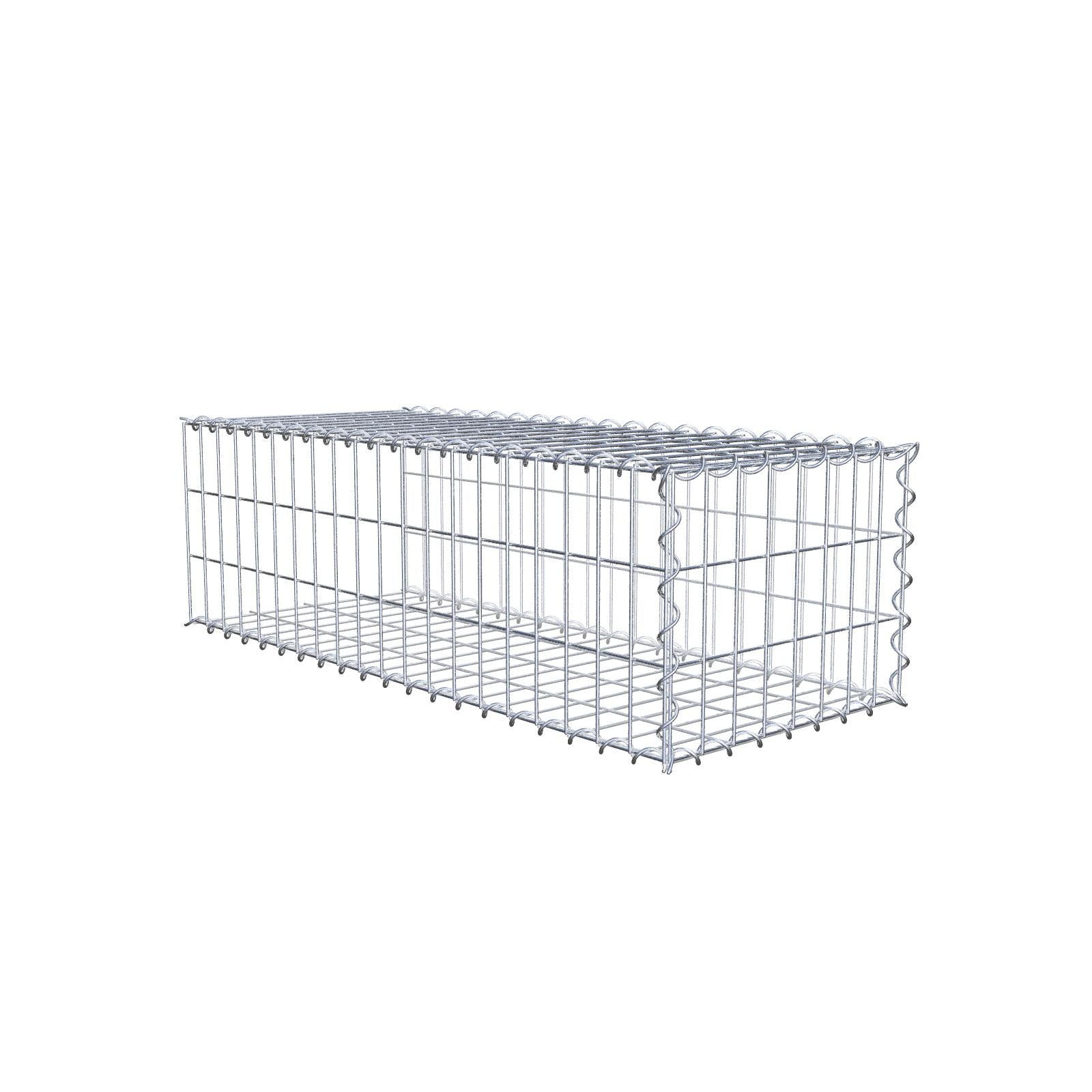 Anbaugabione Typ 2 100 cm x 30 cm x 40 cm (L x H x T), Maschenweite 5 cm x 10 cm, Spirale