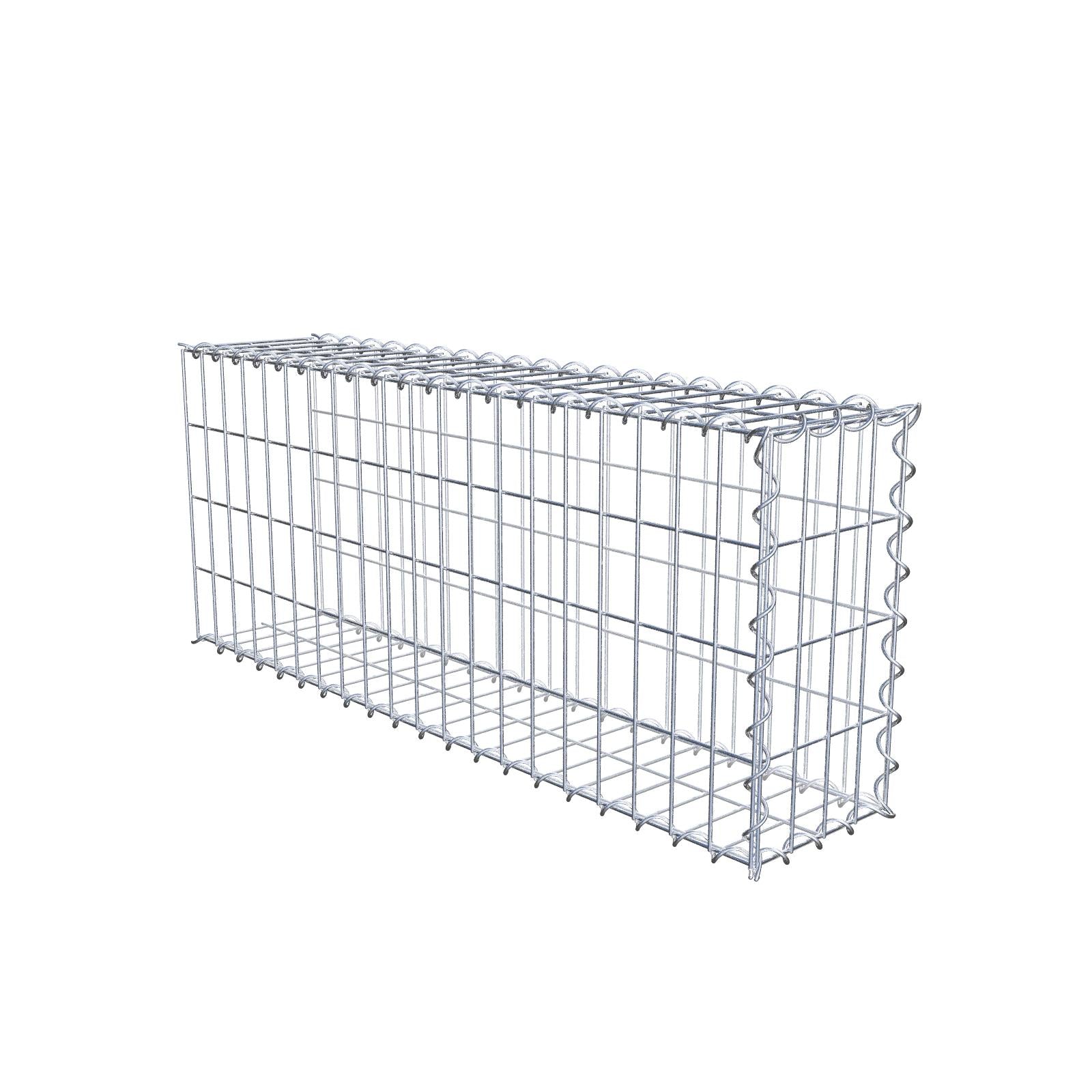 Anbaugabione Typ 2 100 cm x 40 cm x 20 cm (L x H x T), Maschenweite 5 cm x 10 cm, Spirale