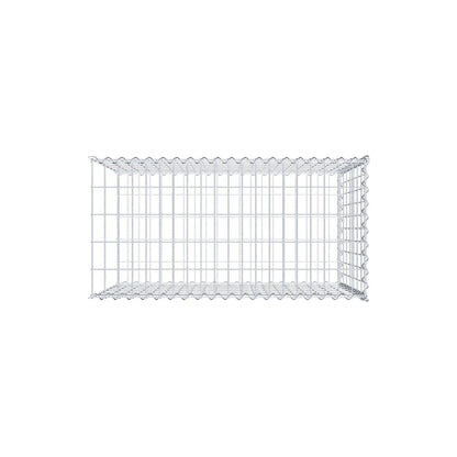 Gabbione aggiuntivo tipo 2 100 cm x 70 cm x 50 cm (L x H x P), dimensione maglia 5 cm x 10 cm, a spirale