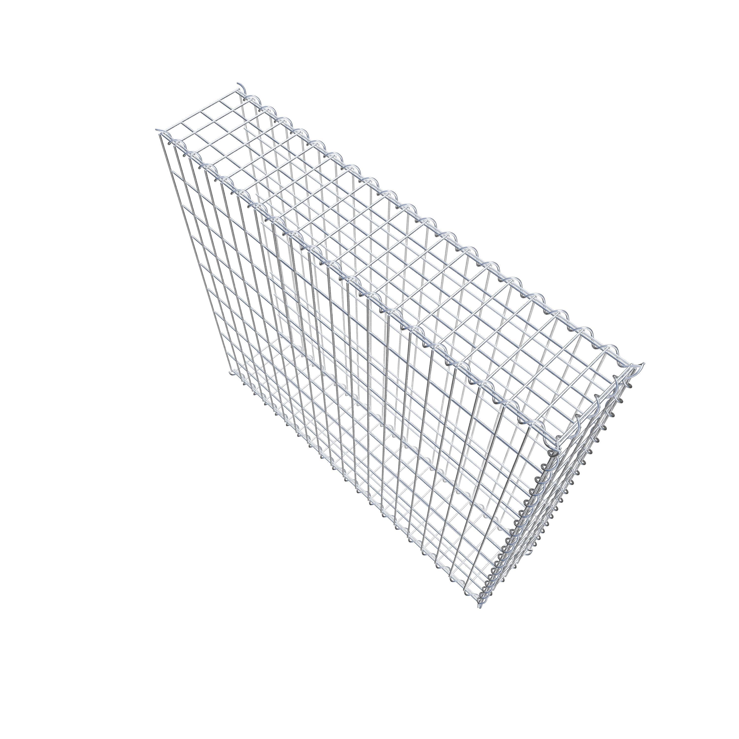 Grown-on gabion type 2 100 cm x 90 cm x 20 cm (L x H x D), mesh size 5 cm x 10 cm, spiral