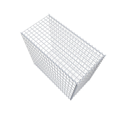 Gabion rapporté type 2 100 cm x 90 cm x 50 cm (L x H x P), mailles 5 cm x 10 cm, spirale