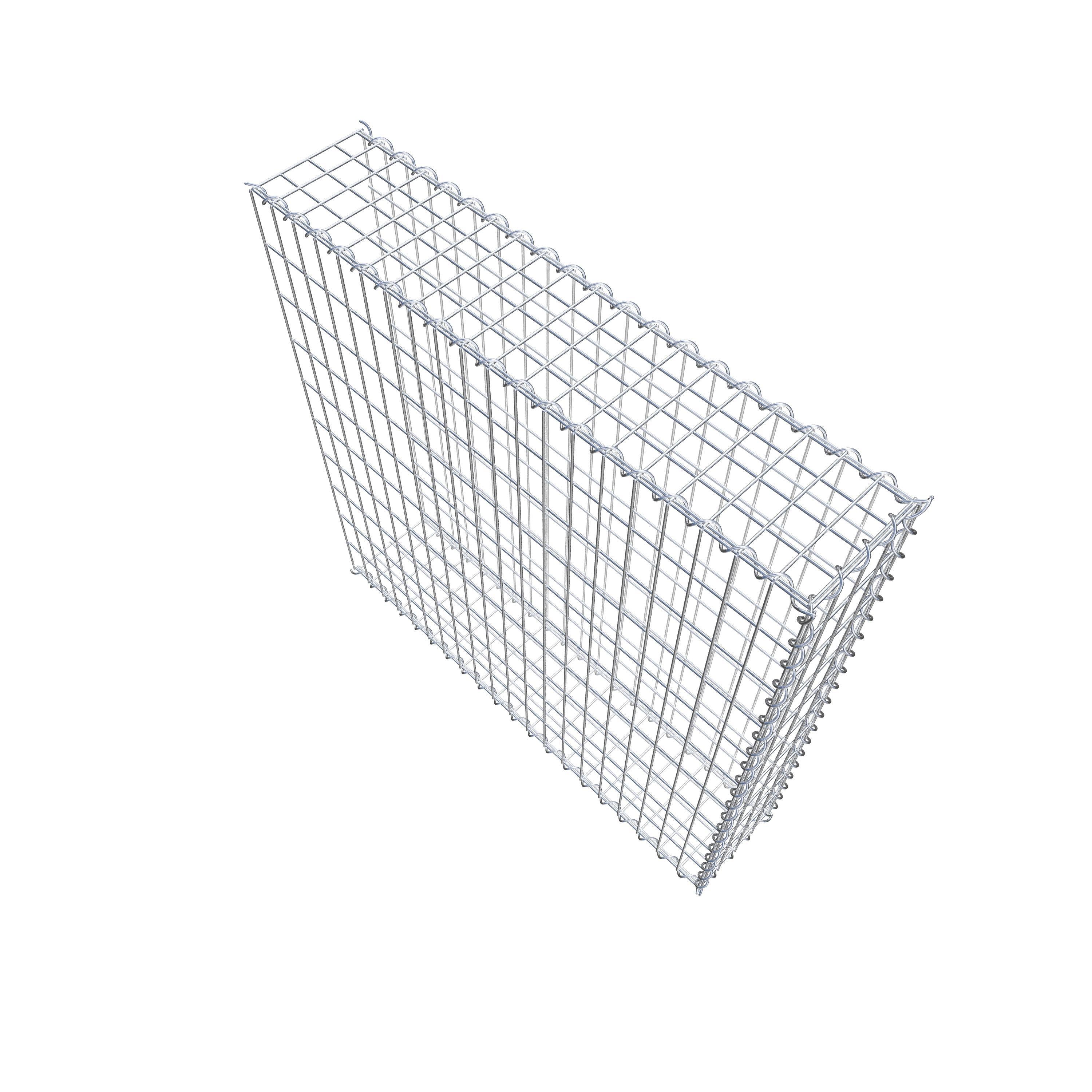 Grown-on gabion type 2 100 cm x 100 cm x 20 cm (L x H x D), mesh size 5 cm x 10 cm, spiral