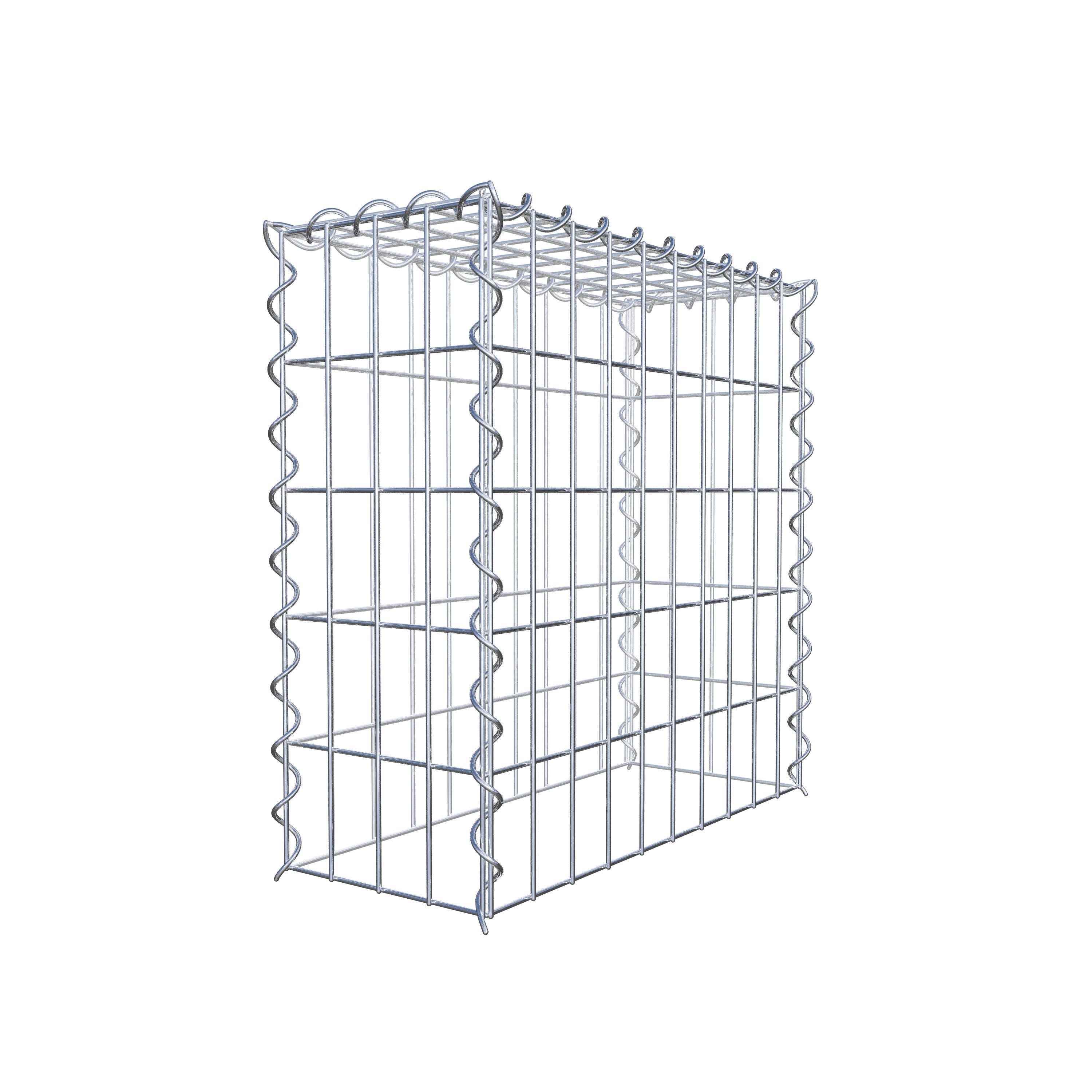 Grown-on gabion type 3 50 cm x 50 cm x 20 cm (L x H x D), mesh size 5 cm x 10 cm, spiral