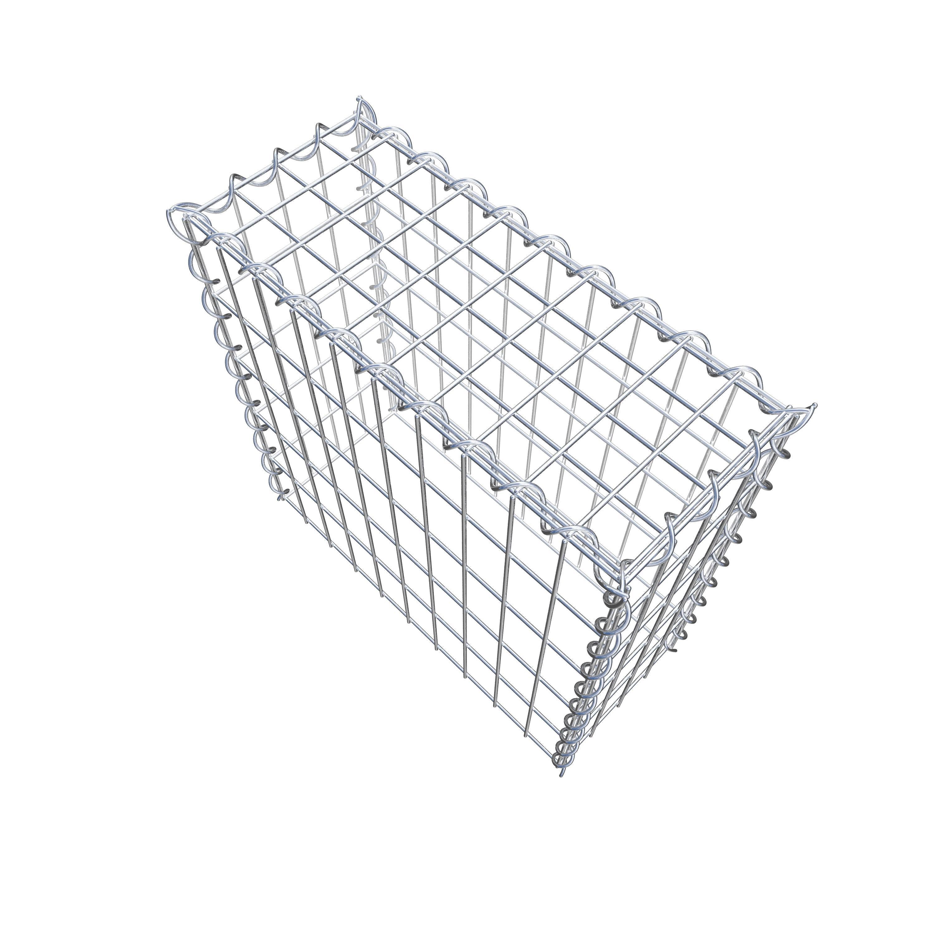 Grown-on gabion type 3 50 cm x 50 cm x 20 cm (L x H x D), mesh size 5 cm x 10 cm, spiral