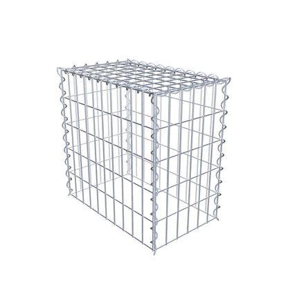 Gabbione aggiuntivo tipo 3 50 cm x 50 cm x 30 cm (L x H x P), dimensione maglia 5 cm x 10 cm, a spirale