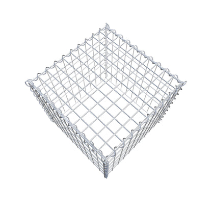 Gabbione aggiuntivo tipo 3 50 cm x 50 cm x 50 cm (L x H x P), dimensione maglia 5 cm x 10 cm, a spirale