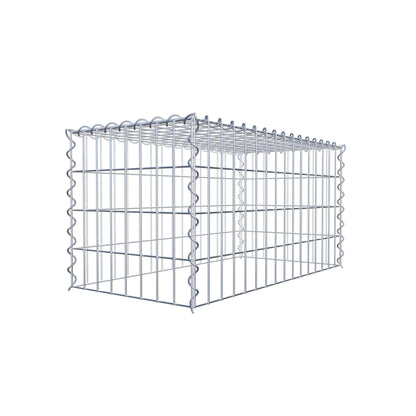Gabion rapporté type 3 80 cm x 40 cm x 40 cm (L x H x P), mailles 5 cm x 10 cm, spirale