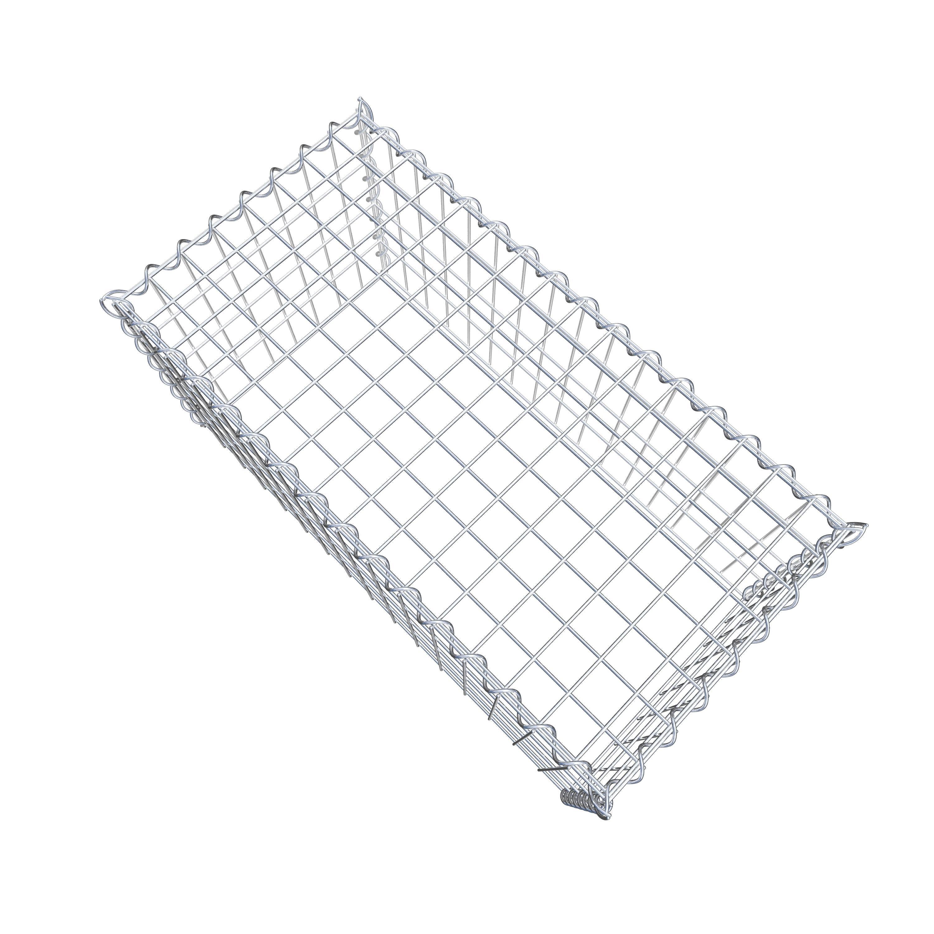 Opvokset gabion type 3 80 cm x 40 cm x 40 cm (L x H x D), maskestørrelse 5 cm x 10 cm, spiral