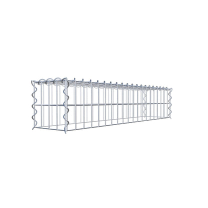 Opvokset gabion type 3 100 cm x 20 cm x 20 cm (L x H x D), maskestørrelse 5 cm x 10 cm, spiral