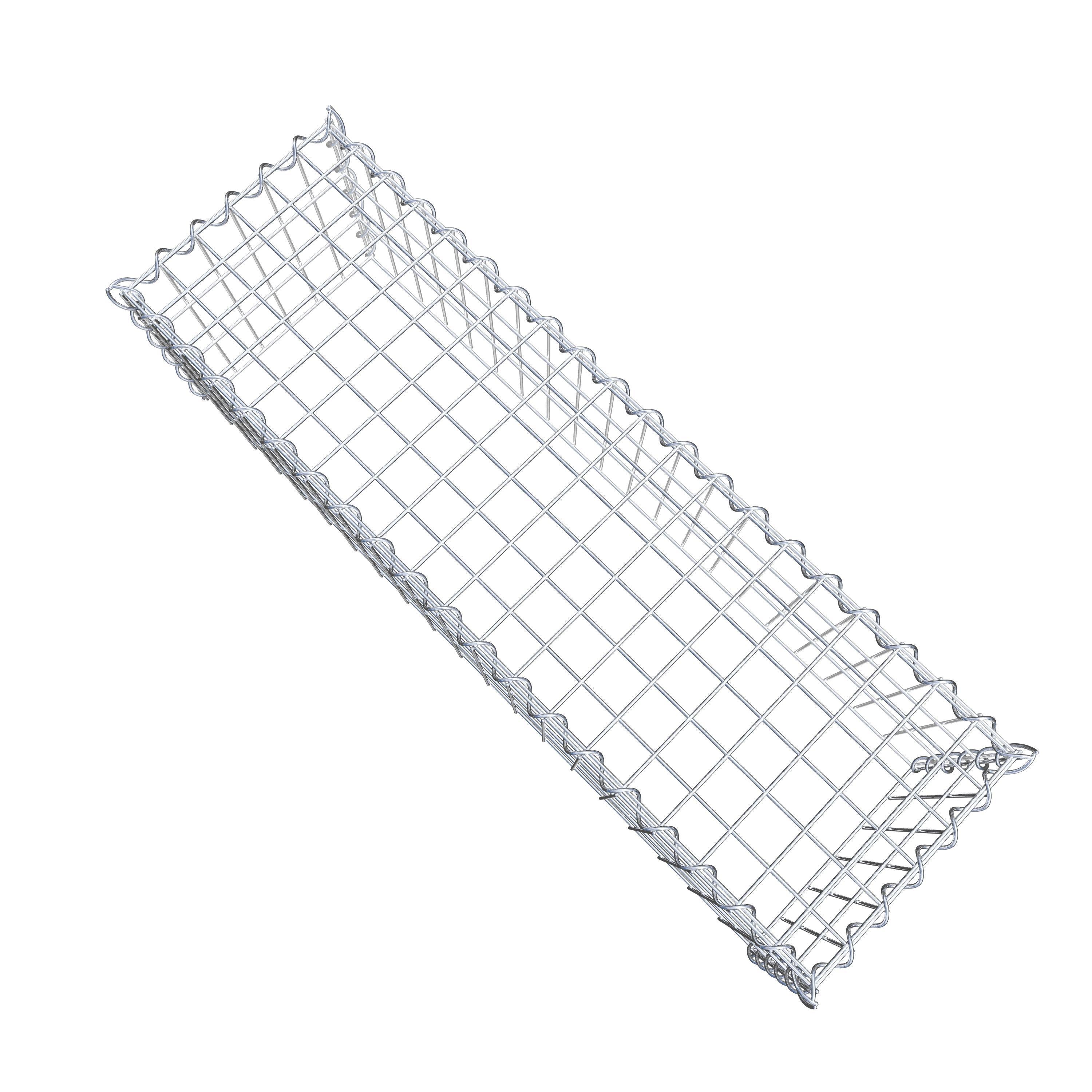 Grown-on gabion type 3 100 cm x 30 cm x 30 cm (L x H x D), mesh size 5 cm x 10 cm, spiral