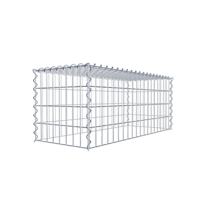 Add-on schanskorf type 3 100 cm x 40 cm x 40 cm (L x H x D), maaswijdte 5 cm x 10 cm, spiraalvormig