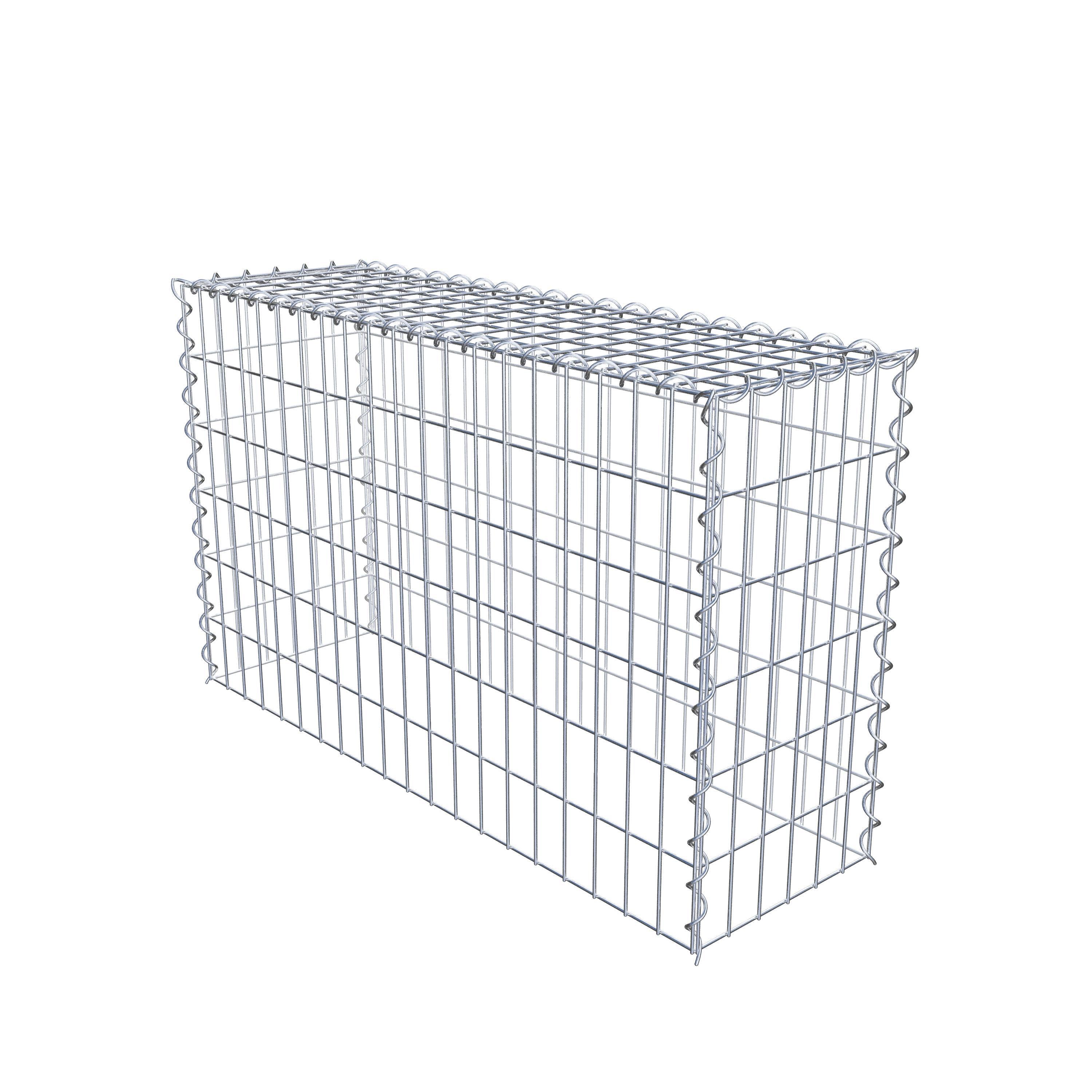 Grown-on gabion type 3 100 cm x 60 cm x 30 cm (L x H x D), mesh size 5 cm x 10 cm, spiral