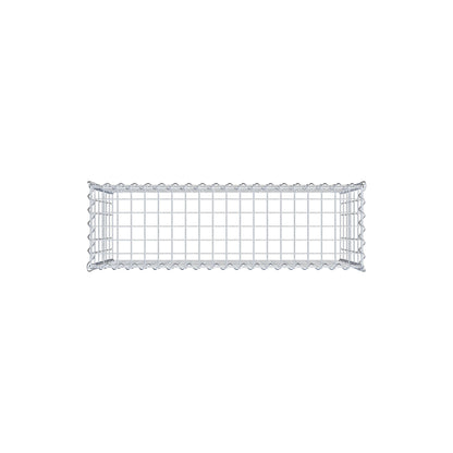 Gabbione aggiuntivo tipo 3 100 cm x 60 cm x 30 cm (L x A x P), maglia 5 cm x 10 cm, spirale