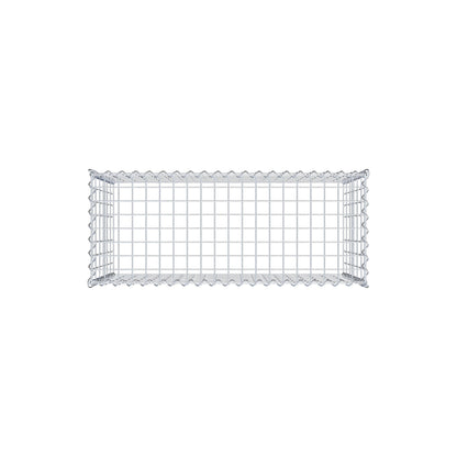 Opvokset gabion type 3 100 cm x 60 cm x 40 cm (L x H x D), maskestørrelse 5 cm x 10 cm, spiral