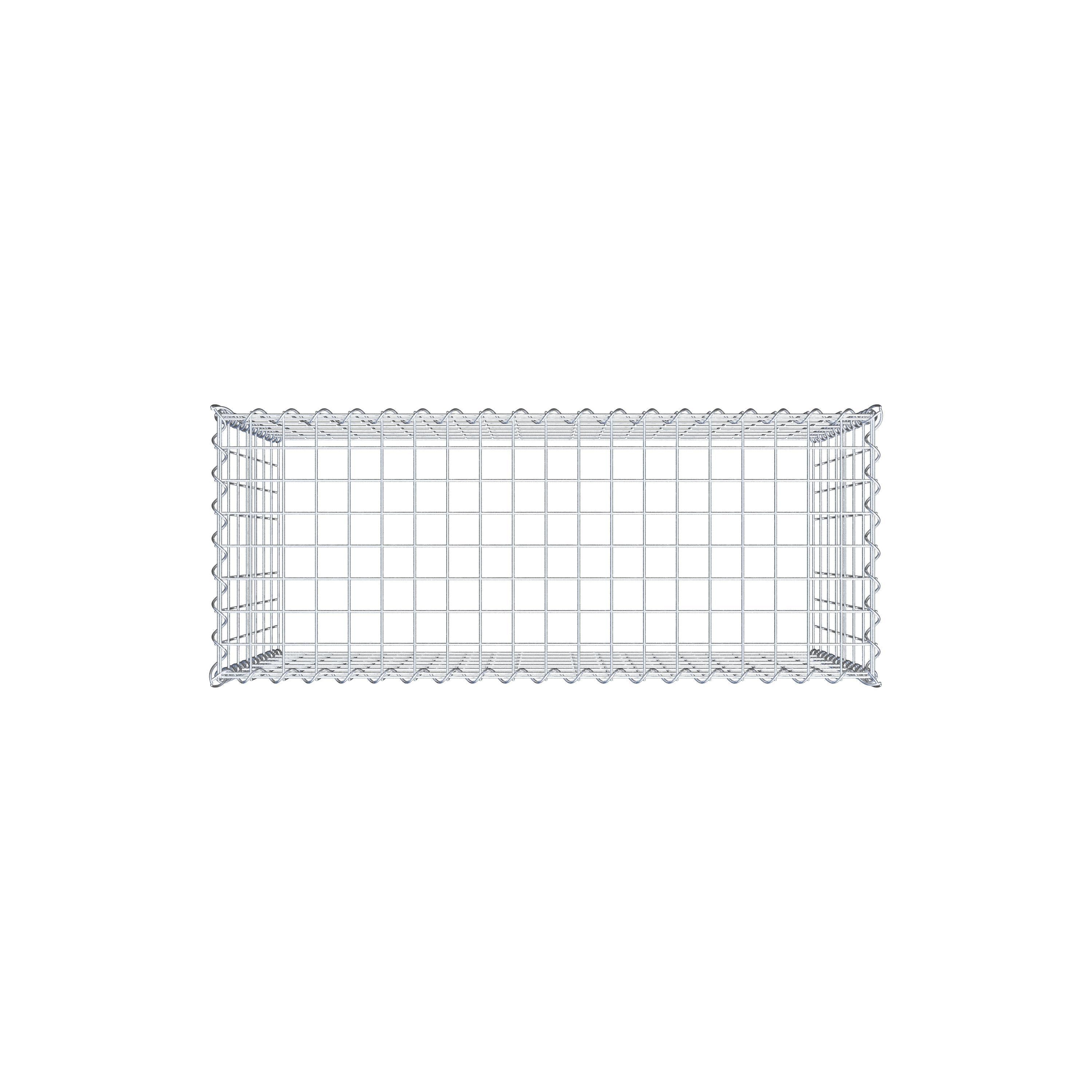 Grown-on gabion type 3 100 cm x 70 cm x 40 cm (L x H x D), mesh size 5 cm x 10 cm, spiral