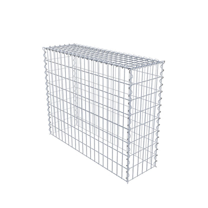 Påväxt gabion typ 3 100 cm x 80 cm x 30 cm (L x H x D), maskstorlek 5 cm x 10 cm, spiral