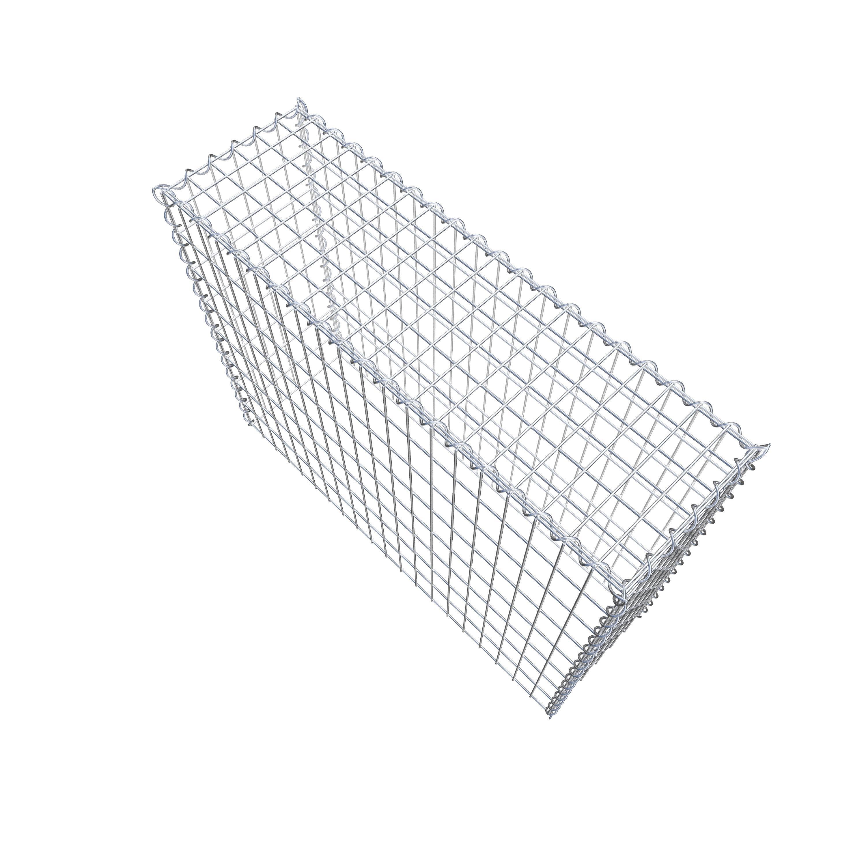 Kultiveret gabion type 3 100 cm x 80 cm x 30 cm (L x H x D), maskestørrelse 5 cm x 10 cm, spiral